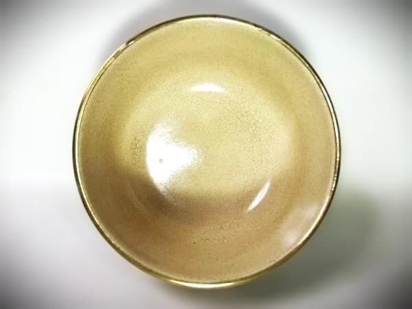 古い 本薩摩焼 金襴手 花づくし 竜田川 紅葉 茶道具 抹茶茶碗