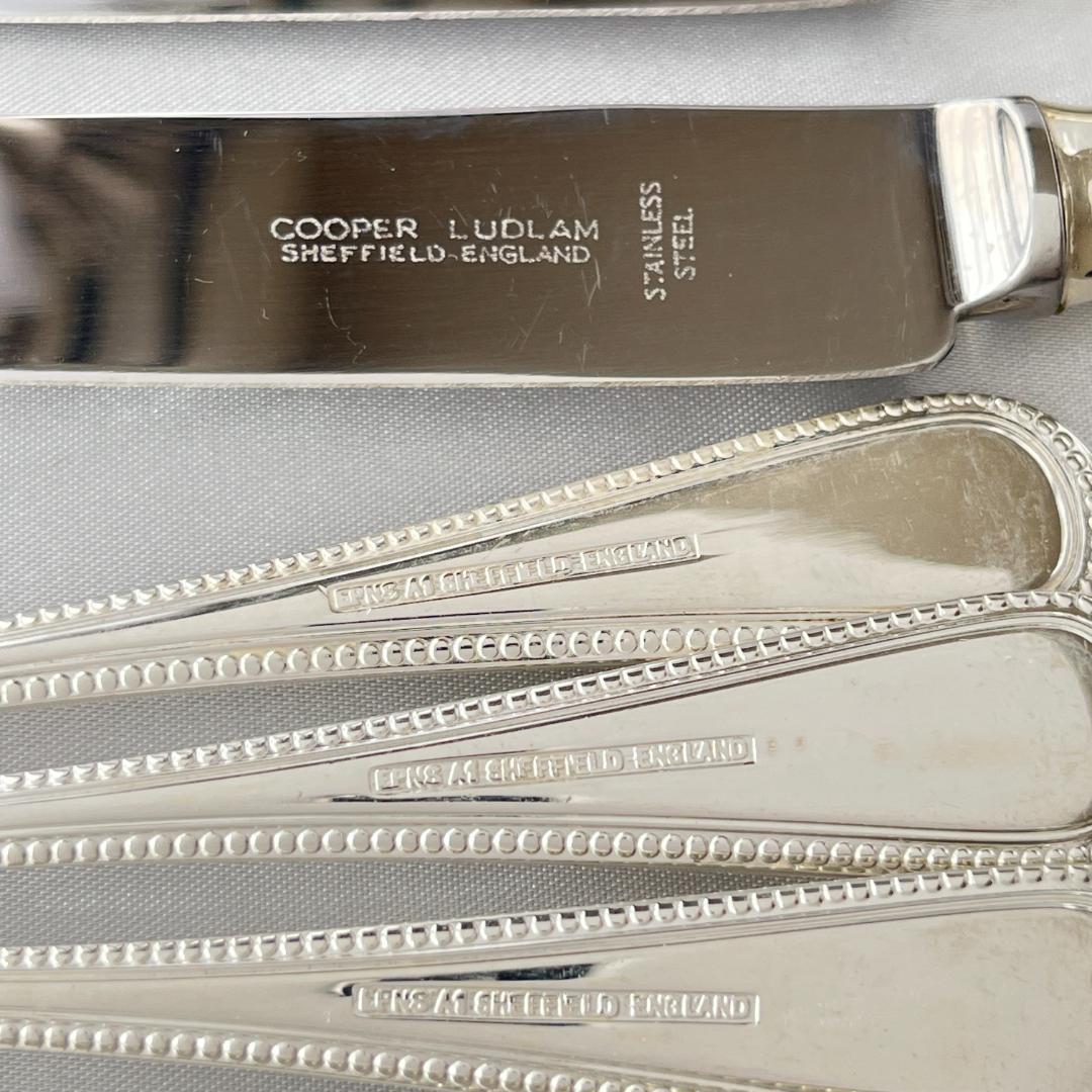 【Cooper Ludlam】パールのディナーセット 4名用18本組