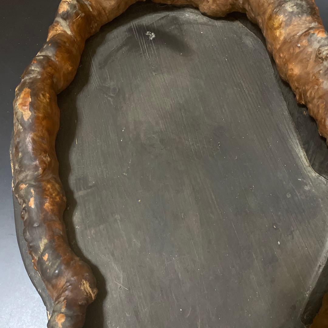 時代　天然杢　特大　くり抜き火鉢