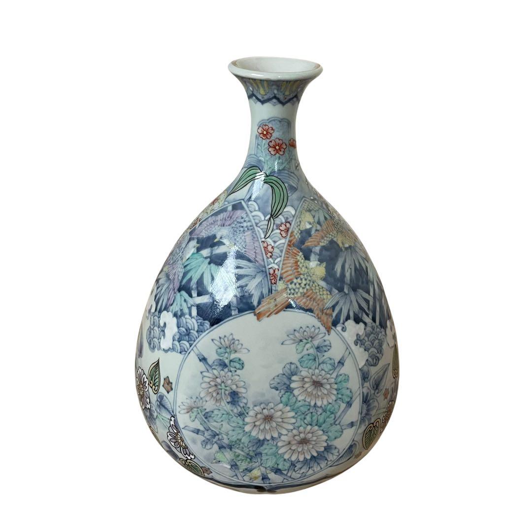 【激レア】六代　走波　壺　花瓶　レトロ　33cm