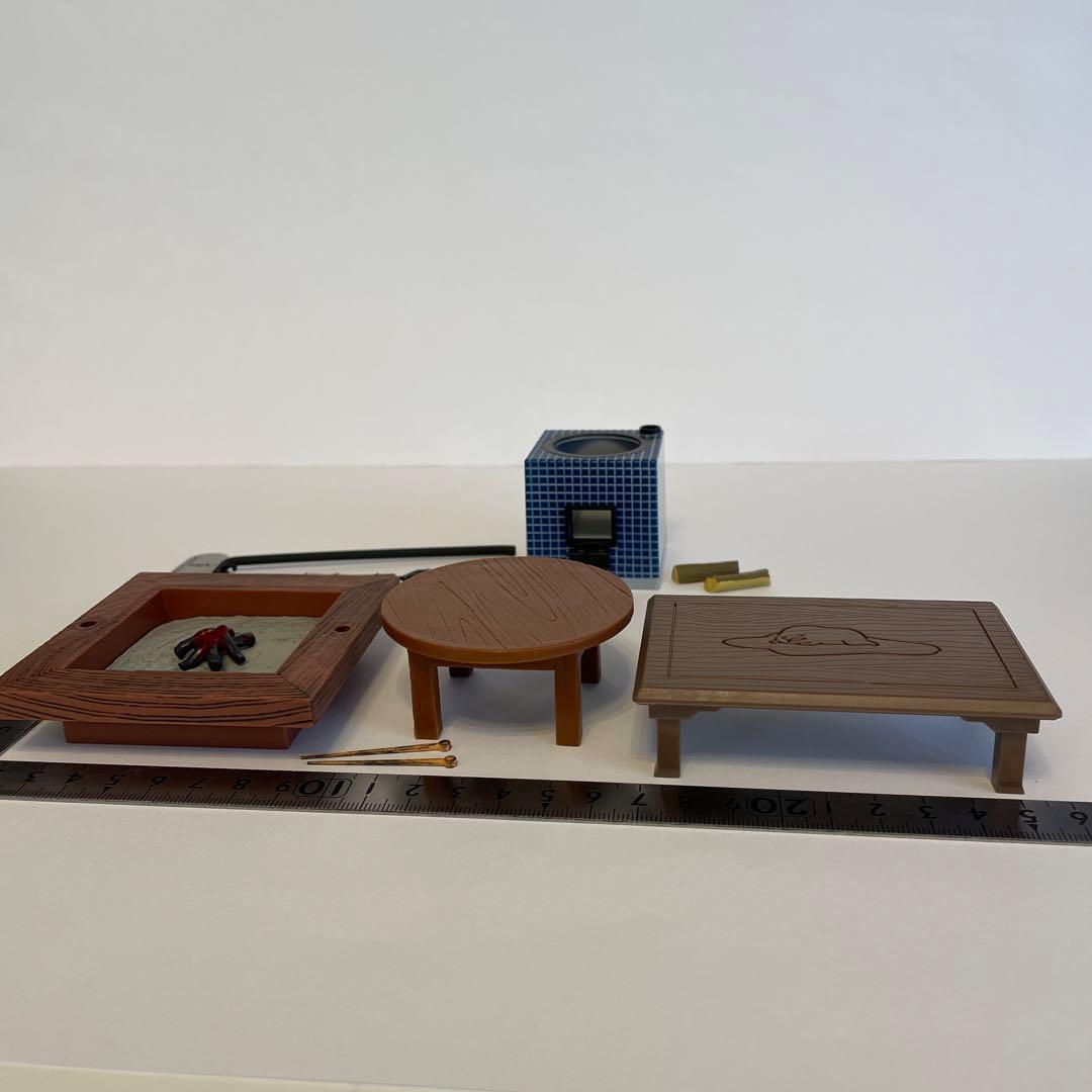 リーメント ぷちサンプル ミニチュア●田舎の台所 囲炉裏 かまど 昭和レトロ