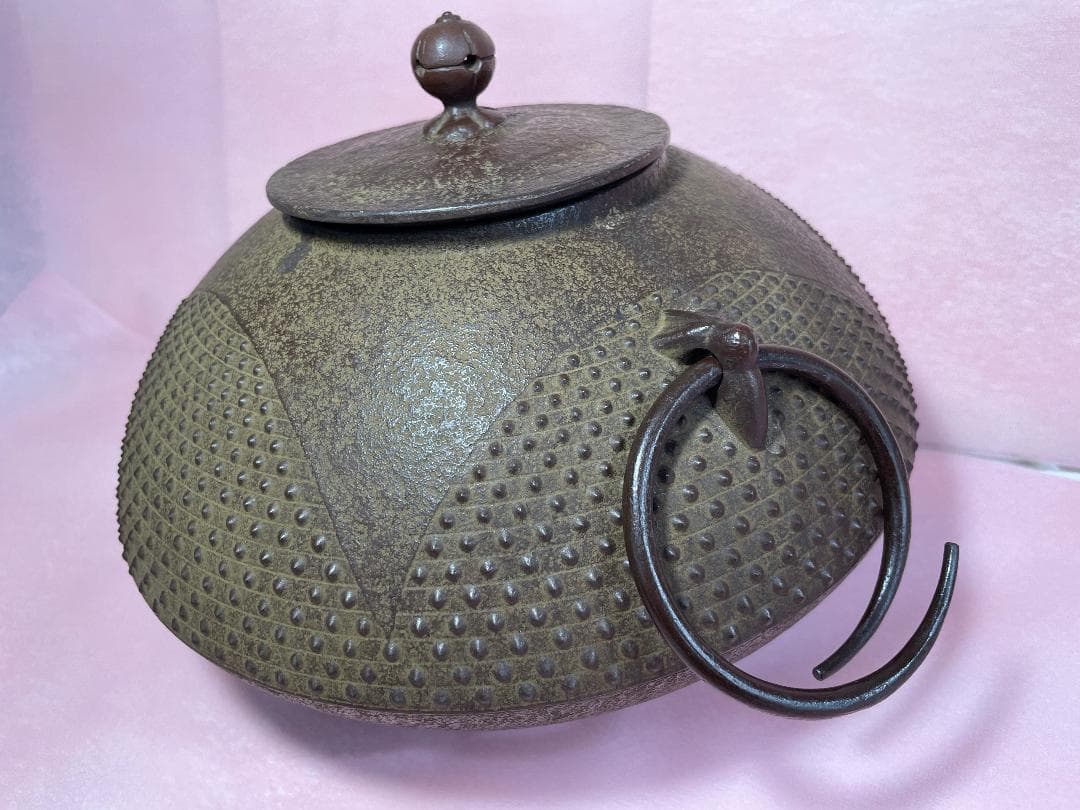 南部鉄瓶　南部鉄器　鉄瓶　湯沸かし　茶釜　南部三厳堂　ヴィンテージ