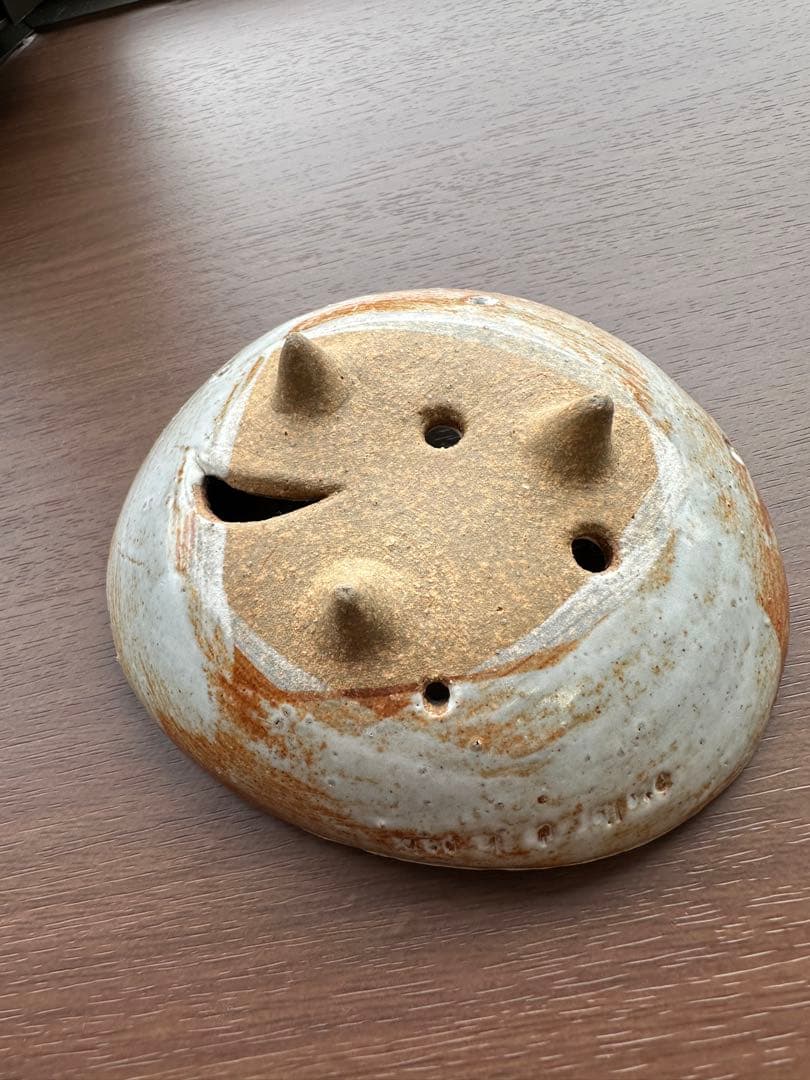 鹿児島睦　月　星　器　置物　器