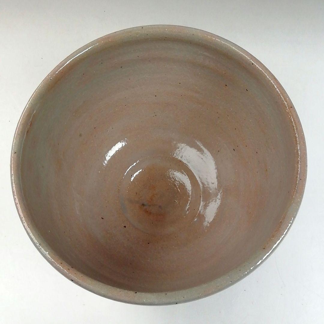 Ｗ１４０　茶碗　『灰志野』『御題　森』『寺田美山 作』　共箱　抹茶碗　茶道具