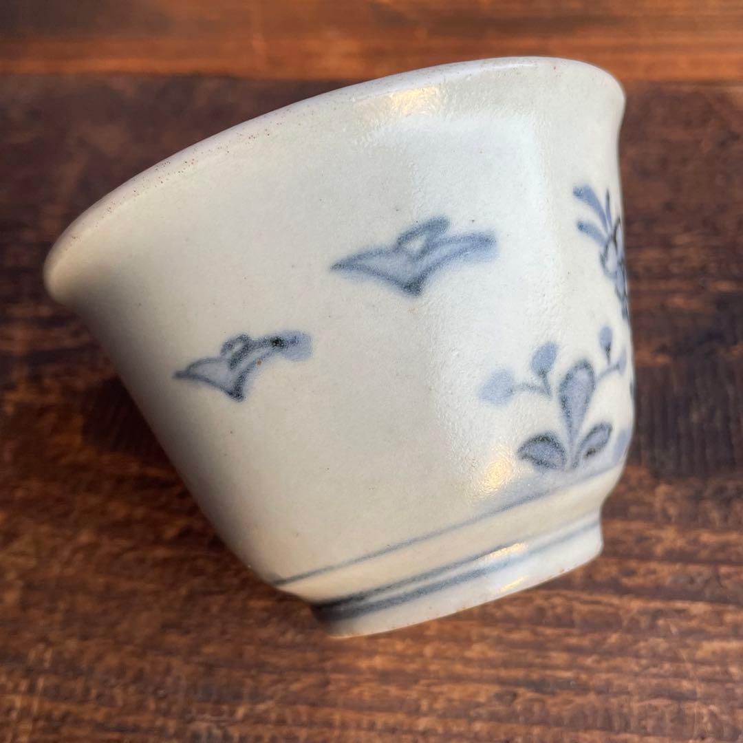 くらわんか猪口 蕎麦猪口 盃 肥前磁器 古伊万里 古波佐見焼 初期伊万里 骨董