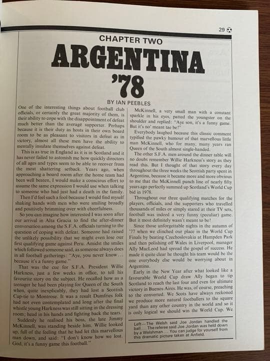 希少 1978年 スコットランドサッカー協会(SFA)第1回年鑑　初版本
