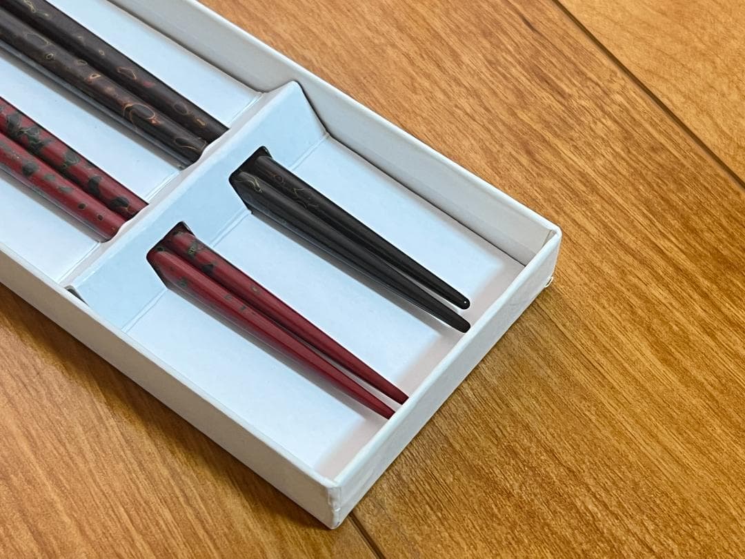 【認証番号付き】 津軽塗 漆器 椀＆箸 2客セット【津軽塗夫婦椀・津軽塗夫婦箸】