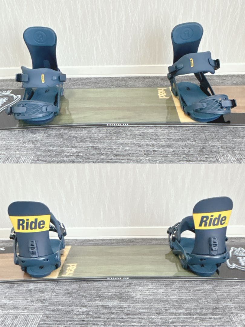 90美品❗️超豪華❗️HEAD×RIDE スノーボードセット★157cm+ビン付