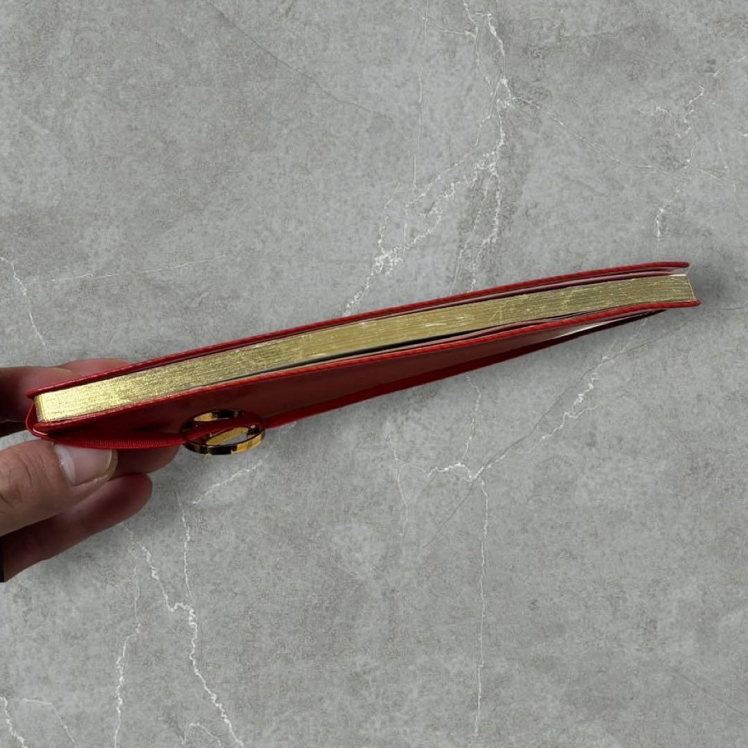 ノート・メモ帳 Louis Vuitton epileather handnote red