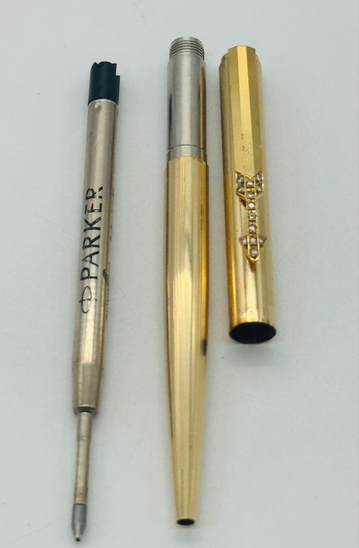 ★再値引き★　Parker ゴールドボールペン　ダイヤ13石　希少　特注モデル
