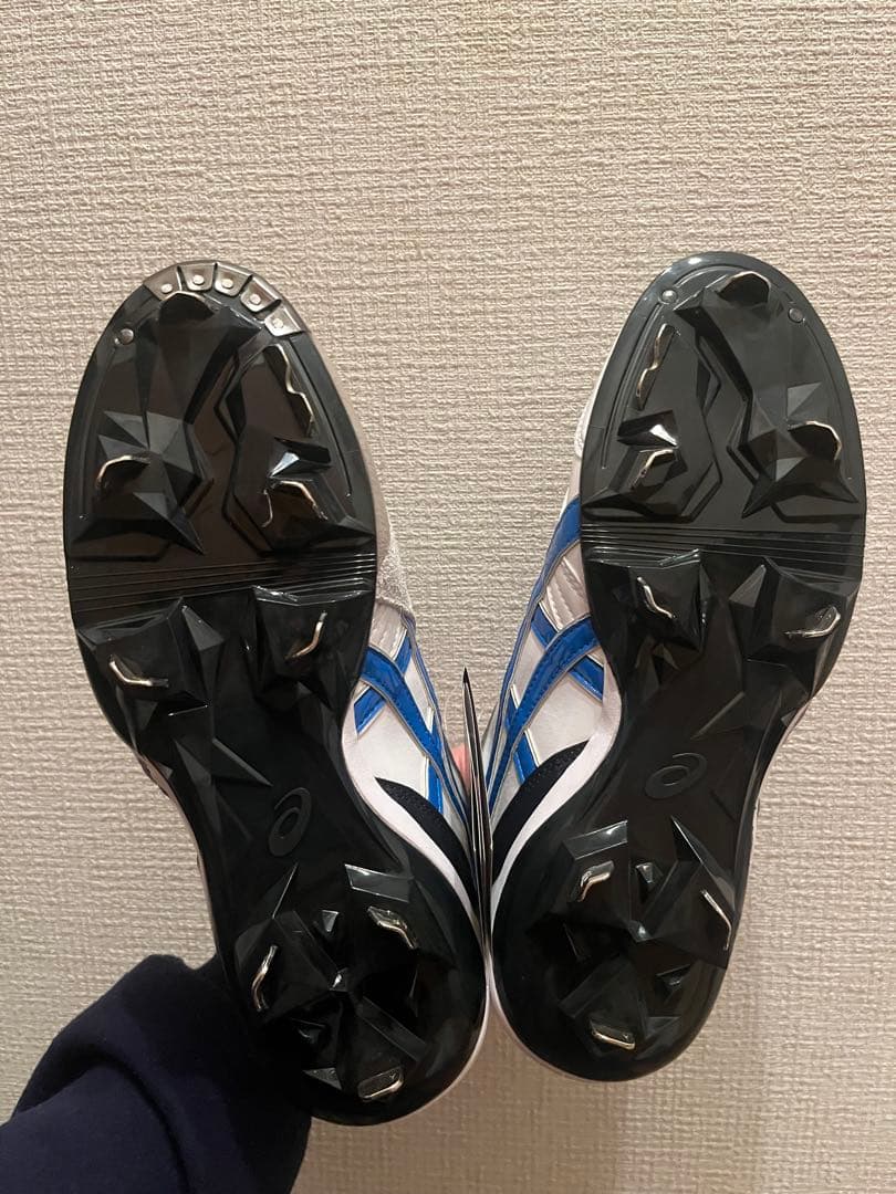 asics スパイクシューズ ネイビー/ホワイト/ブルー