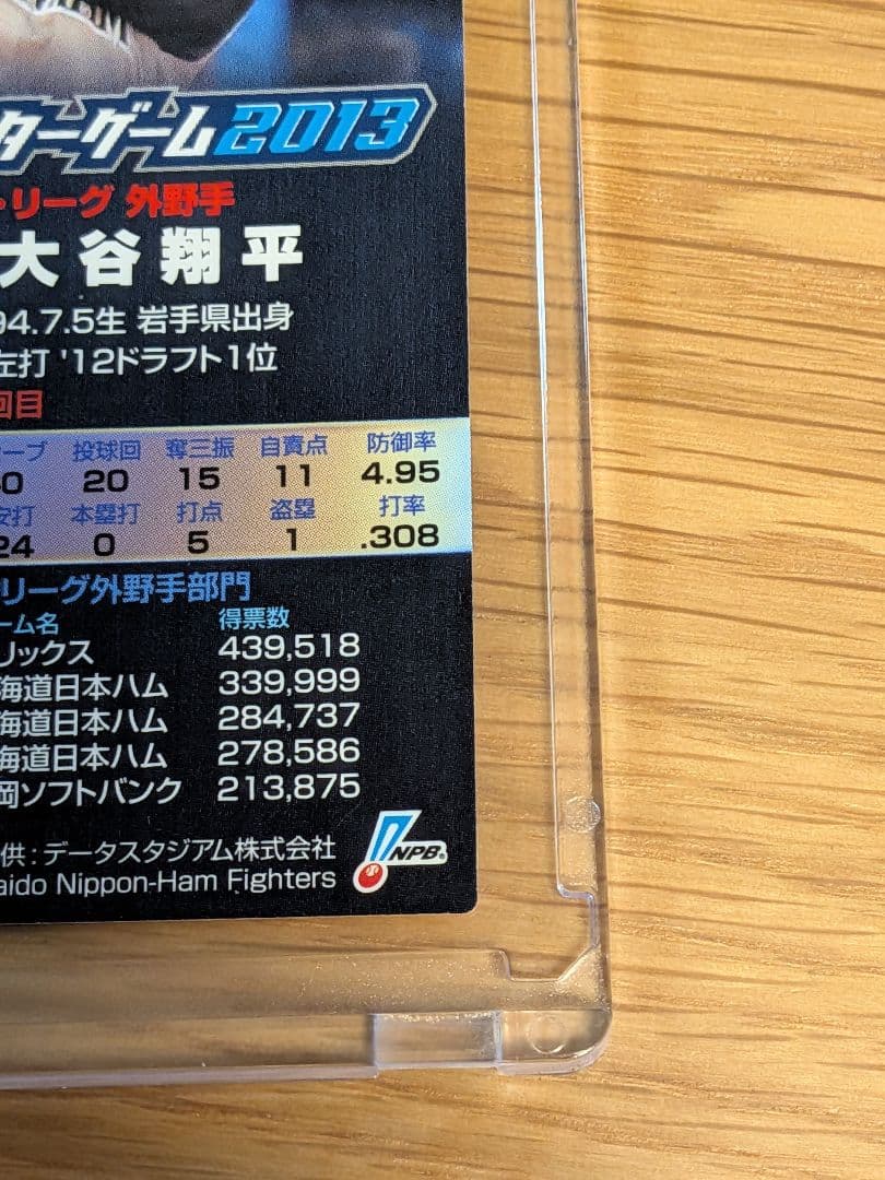 g*i様 大谷翔平　ルーキー　オールスターカード　2013年　プロ野球チップス