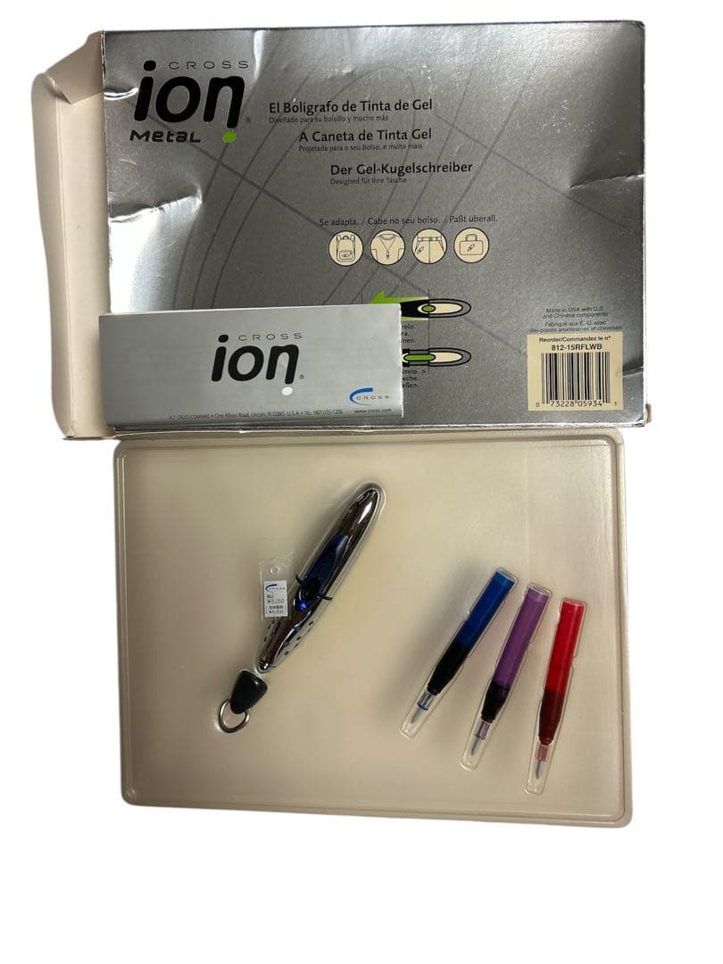 CROSS ion l ペン　青　新品　812-15 RFLWB