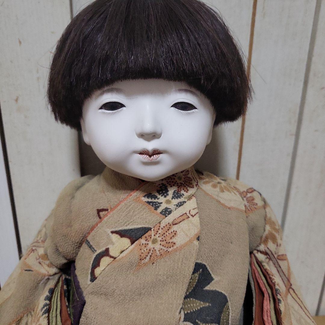 工房朋　市松人形 伝統的和服 花柄