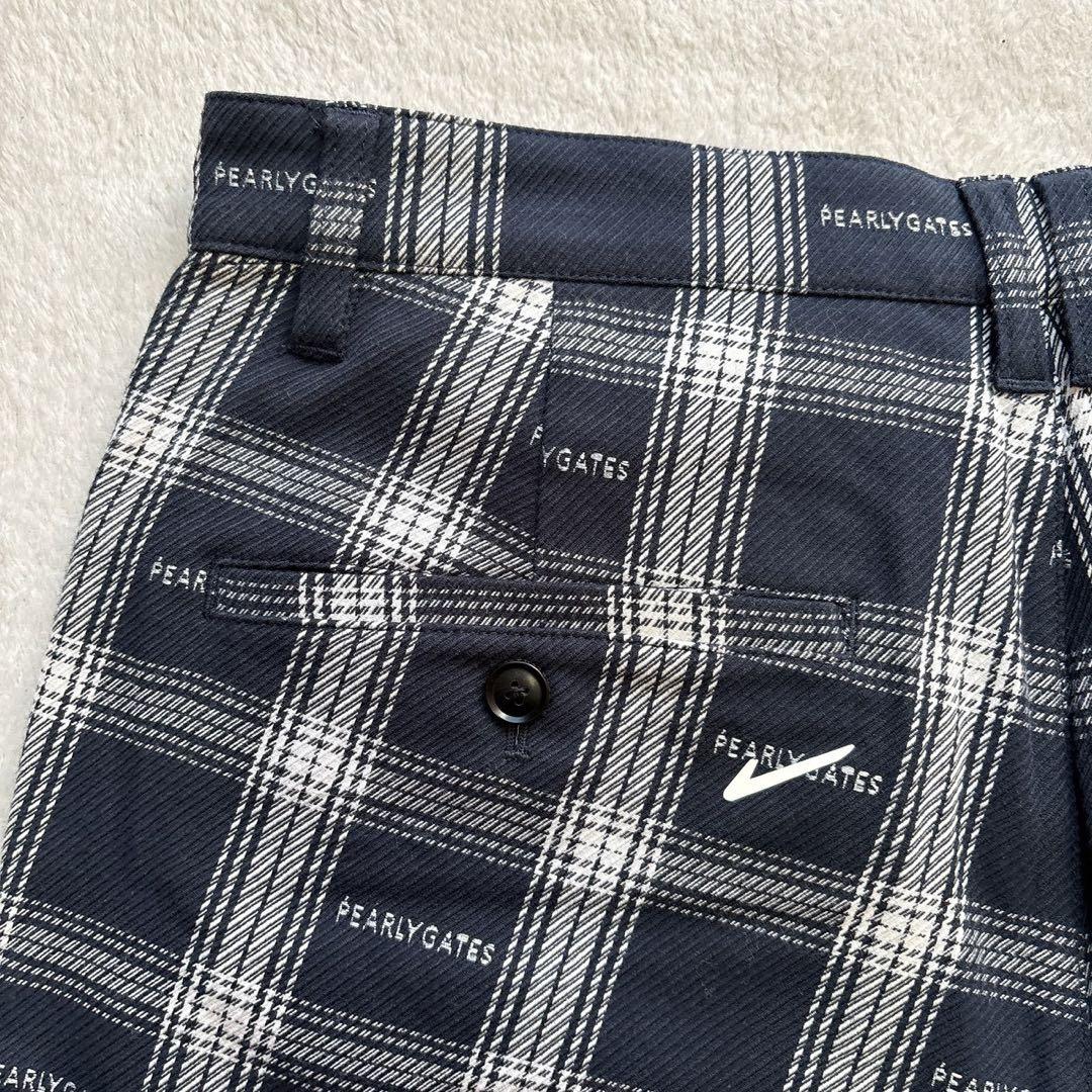 新品タグ付　 パーリーゲイツ 2024年　近年 ストレッチハーフパンツ チェック