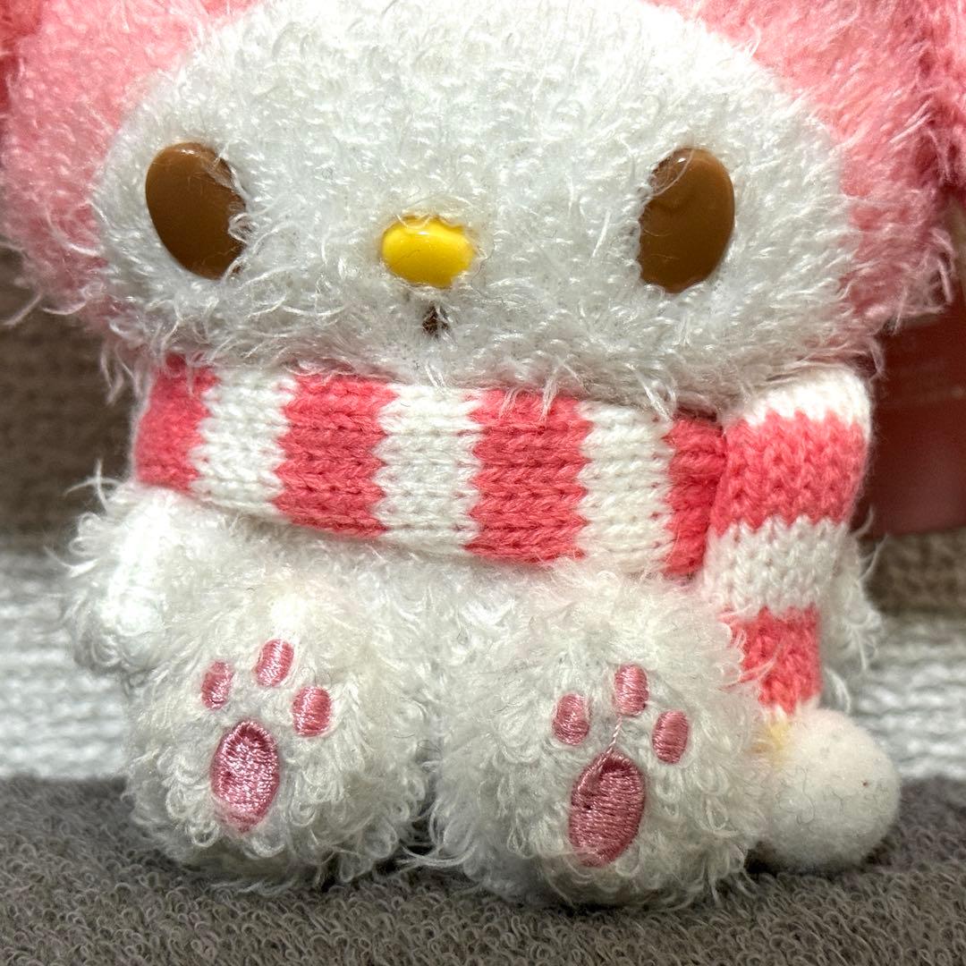 サンリオ マイメロディ マフラー もこもこ ボールチェーン マスコット