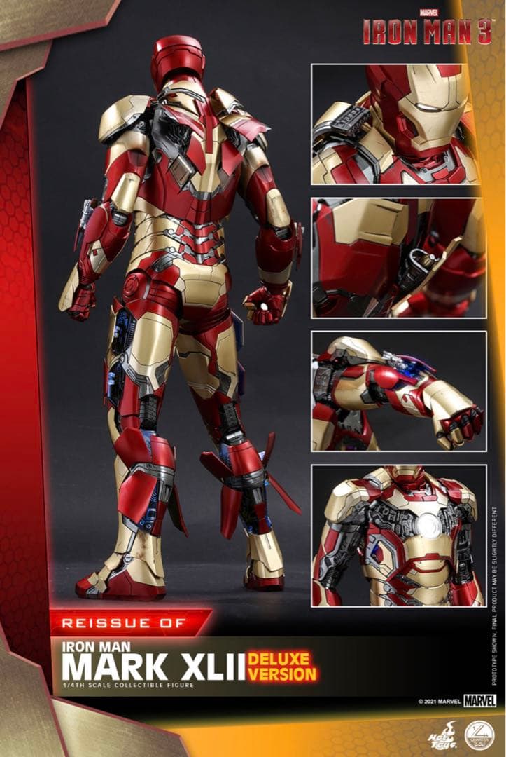 新品開封のみ ホットトイズ QS008アイアンマン・マーク42 1/4