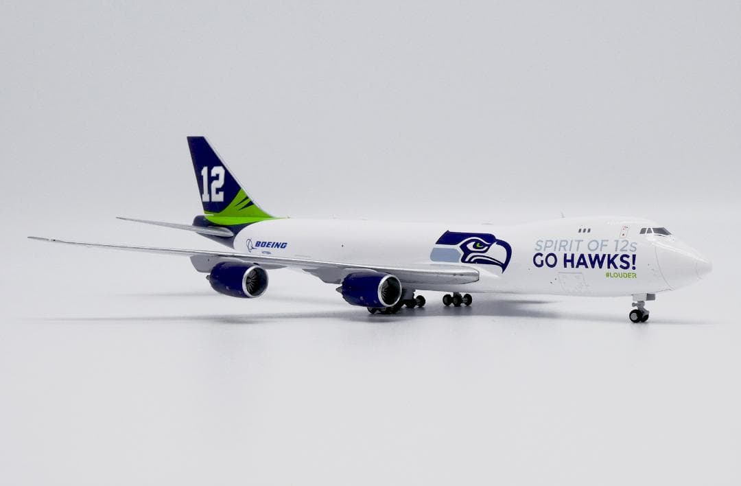 ボーイング 747-8F シアトル・シーホークス N770BA 1/400