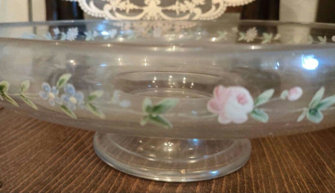 8635:Antique・イマン好き!いにしえ✨英国からのゲスト♡硝子コンポート