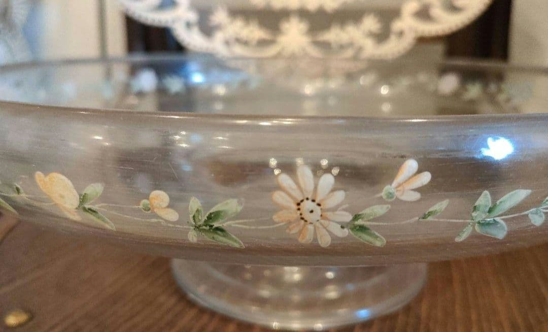 8635:Antique・イマン好き!いにしえ✨英国からのゲスト♡硝子コンポート