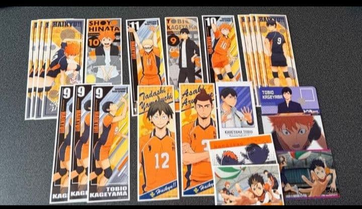 ハイキュー 烏野 影山 日向 月島 西谷 菅原 ステッカー ファイル 缶バ 特典
