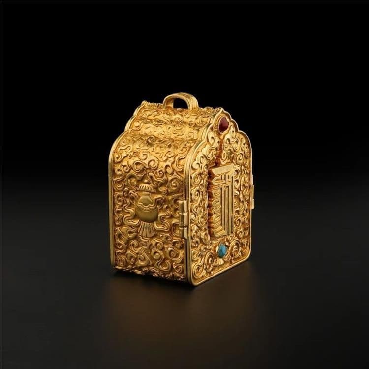 銅 細工 小さな仏壇 工芸品 美術品 置物