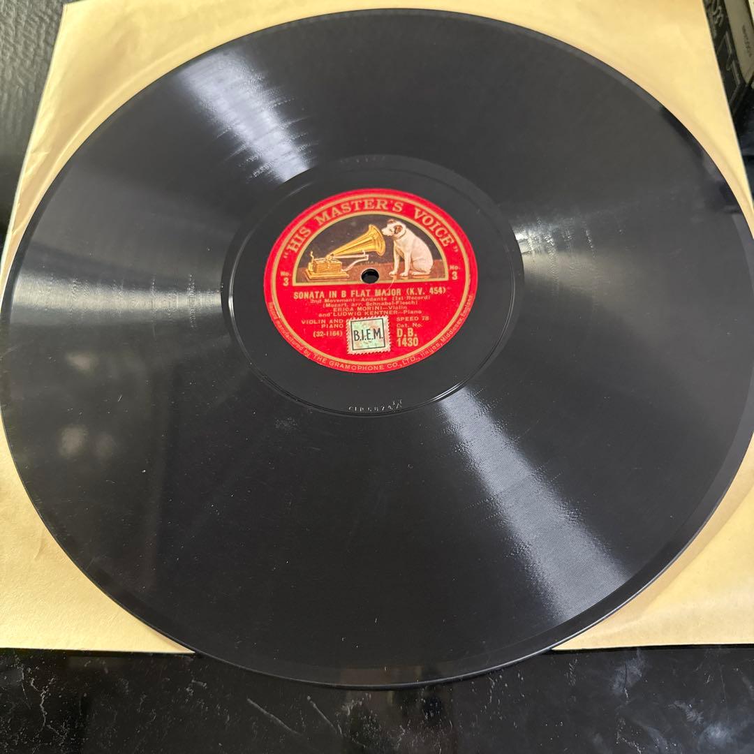 SP12in英HMV3枚組モーツァルトVIOLINSONATA /エリカモリーニ
