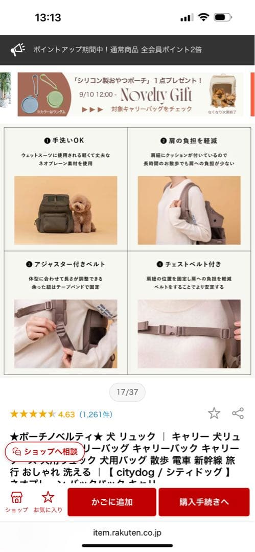 CITYDOG 犬リュック