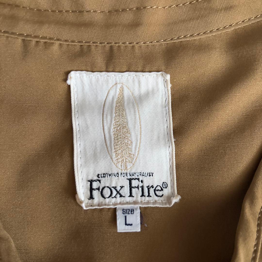 FOX FIRE 旧ロゴ　 フィッシングベスト 迷彩ポケット付き　Lサイズ