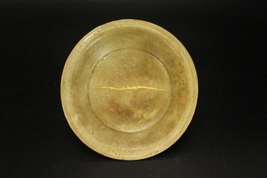 唐津 平 皿 φ13.5cm 骨董品(A422)