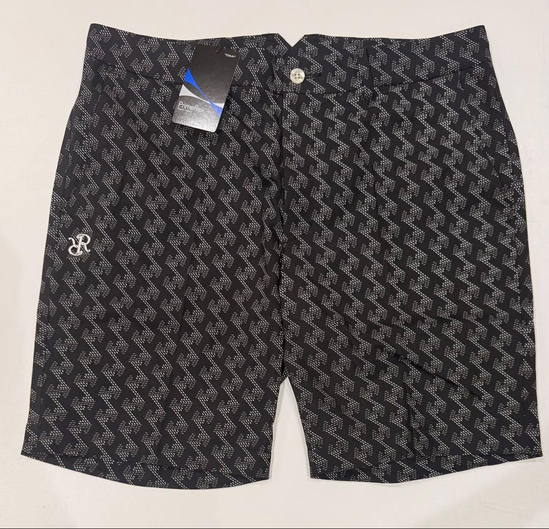 【新品】レザレクション　ゴルフ　メンズ　半ズボン　黒　XLサイズ