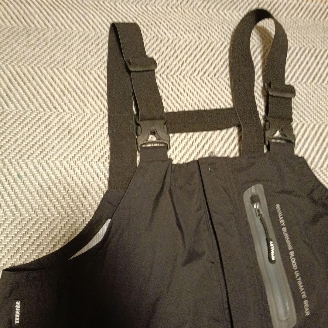 リバレイ レインウェア 7664 RBB タイドゲームサロペット ブラック L