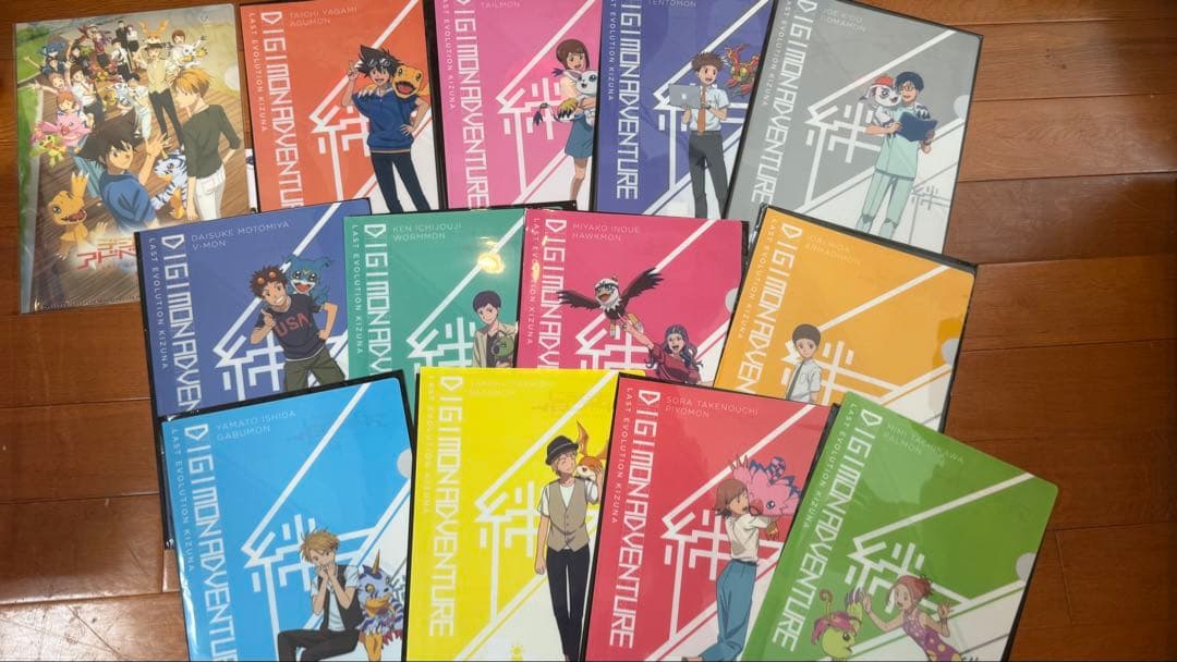 お台場メモリアル追加　デジモンアドベンチャー　非売品　色紙クリアファイルポスカ