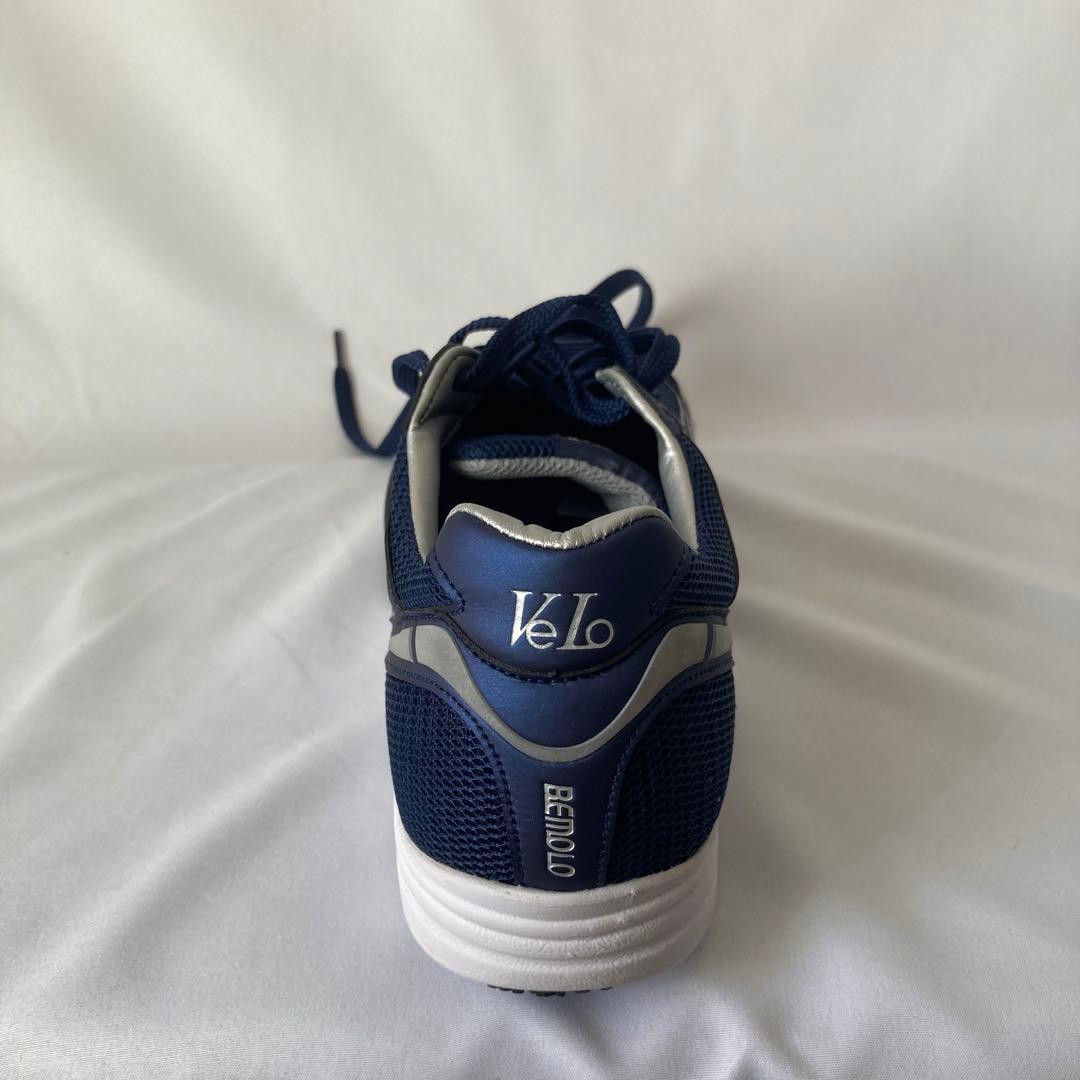 ボ*ン様 BEMOLO シューズ 26.5cm ネイビー 収納袋付き