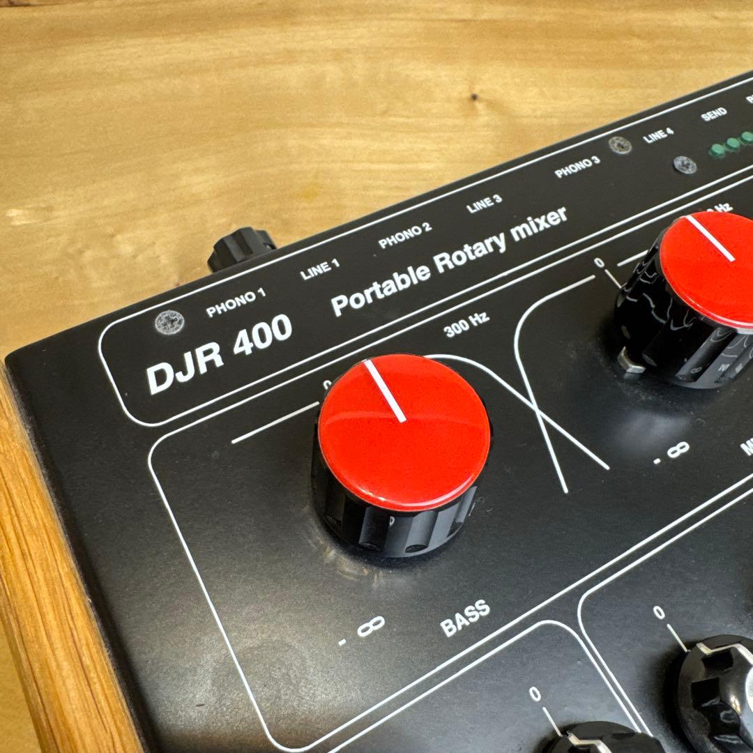 希少E&S DJR-400FX 名機ロータリーミキサー 赤GSAノブ 木製パネル