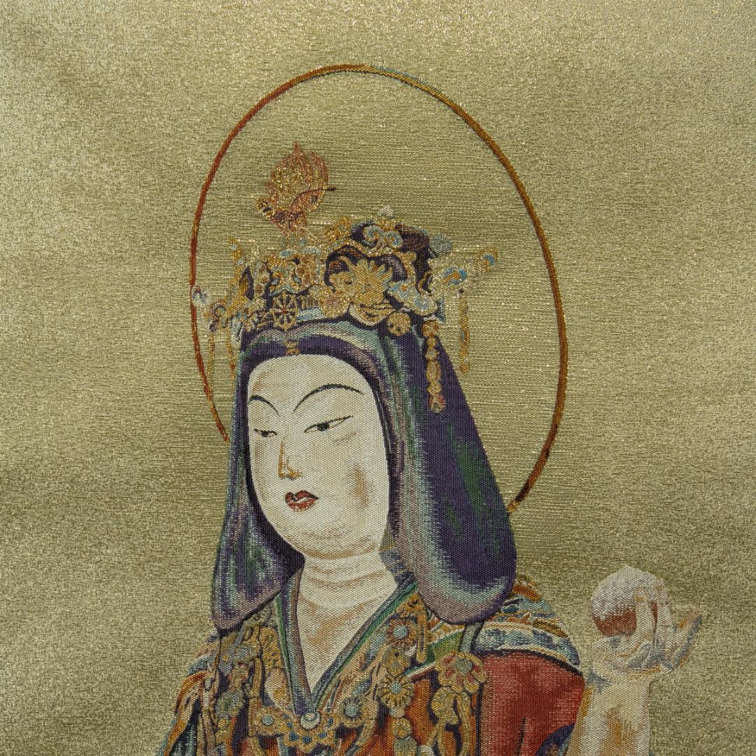 掛軸-1765　吉祥天立像　浄瑠璃寺　刺繍作品　重要文化財　真言律宗小田原山