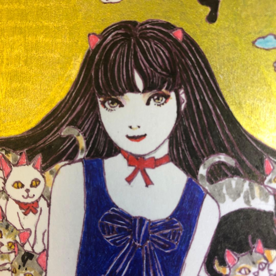 CAT WING 猫ノ翼【肉筆絵画】
