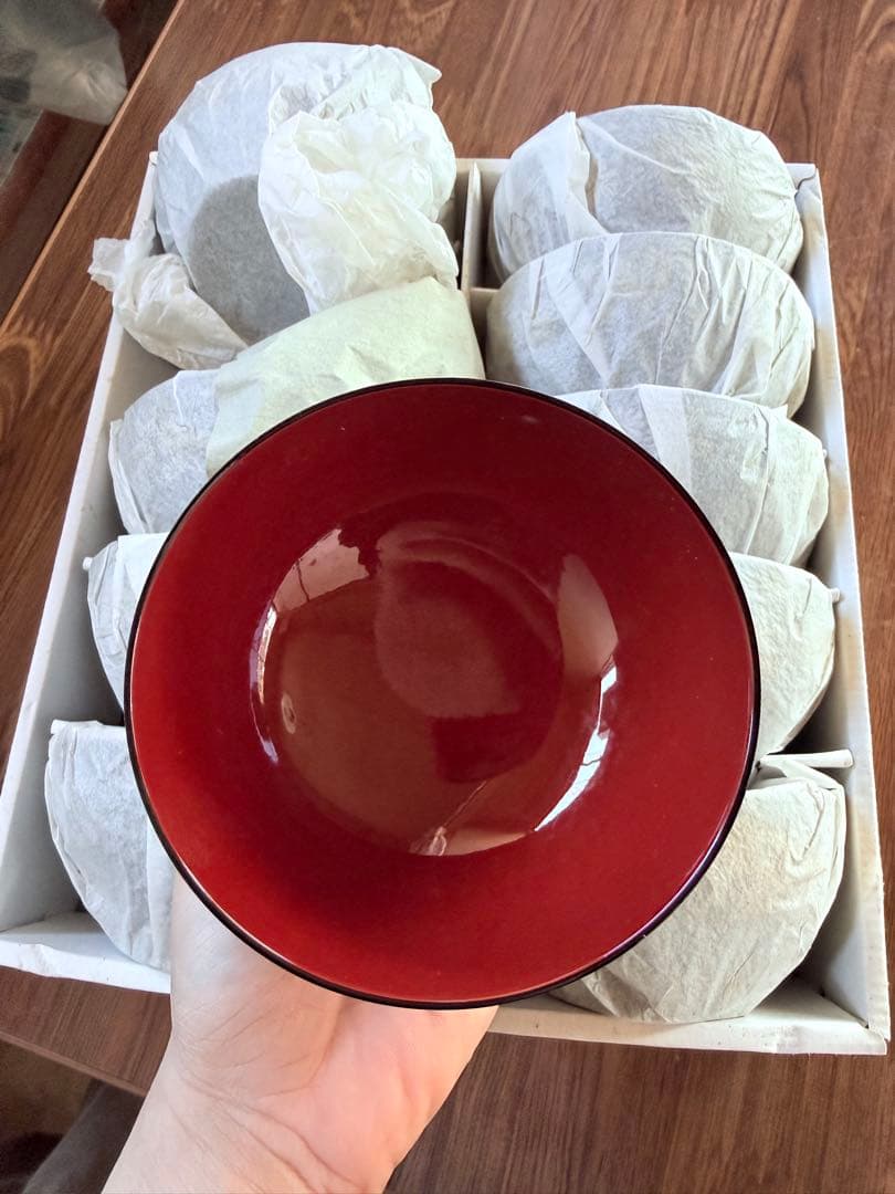 漆器 椀 セット 濃い茶色 金色の花模様