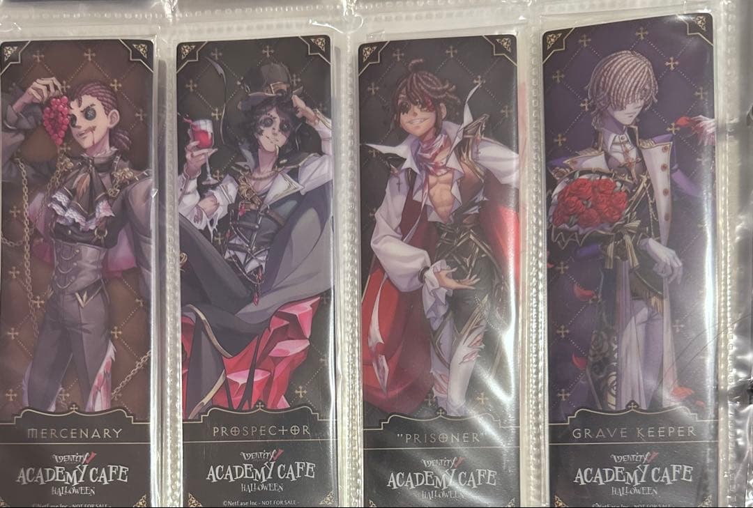 第五人格　スイパラ　ハロウィン　クリアしおりコースターコンプリートセット