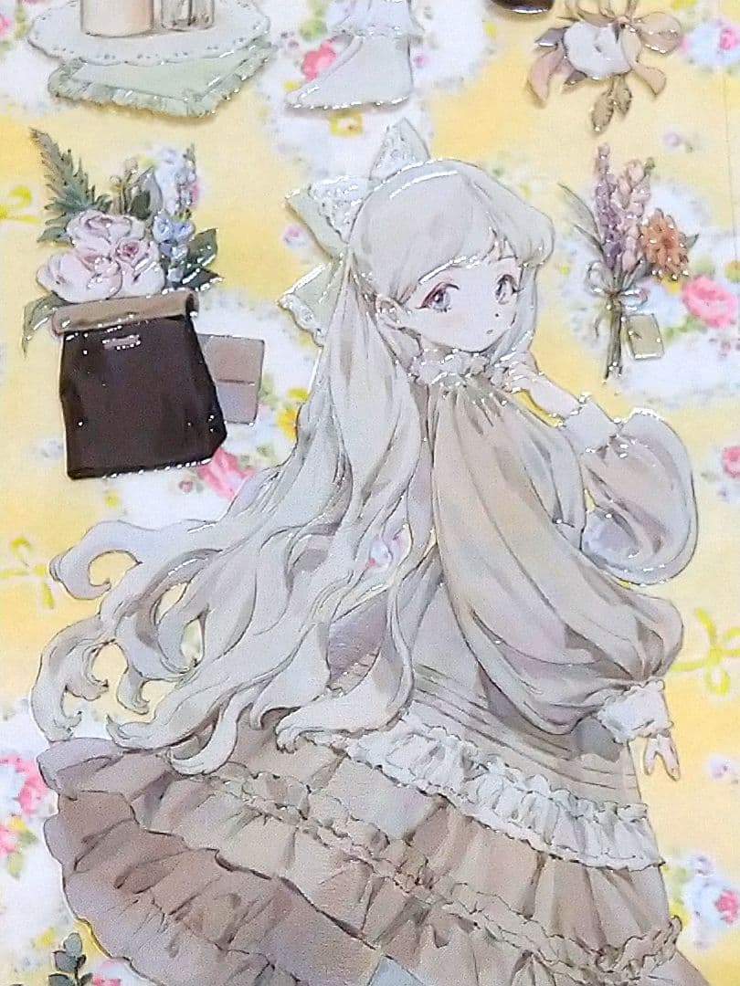 J1004＃花间小调(水晶)studiovi切り売り海外人物マステ女の子