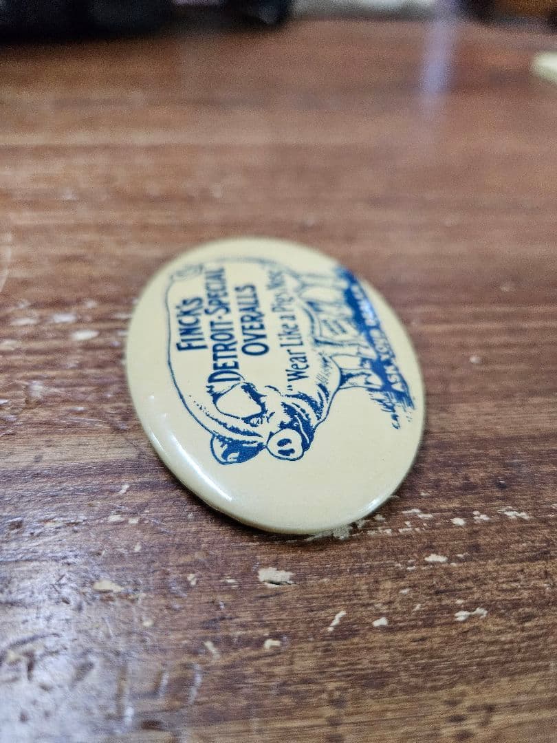 1910s FINCK’S POCKET MIRROR 楕円型 ポケットミラー