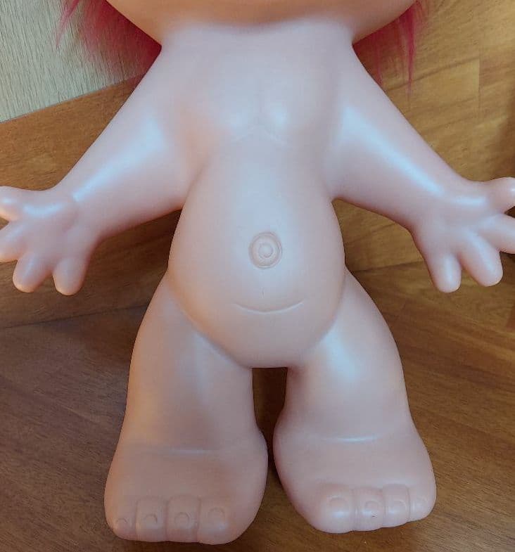 ビッグトロール人形　フィギュア　レッド　赤髪　レッドアイ　アメトイ　ヴィンテージ