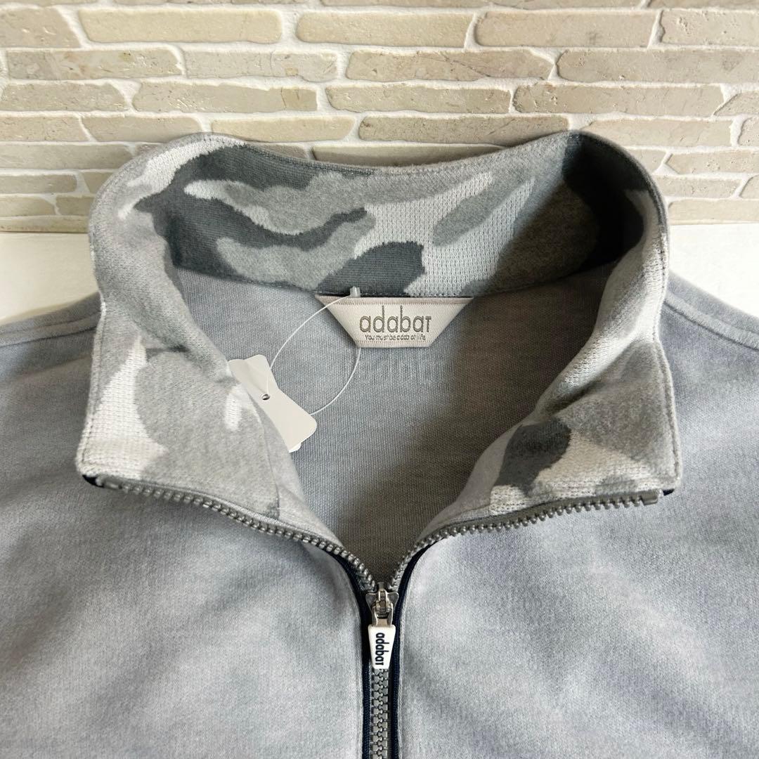 【adabat新品】防寒 あったか❗️バイカラー ジップアップシャツ LLサイズ