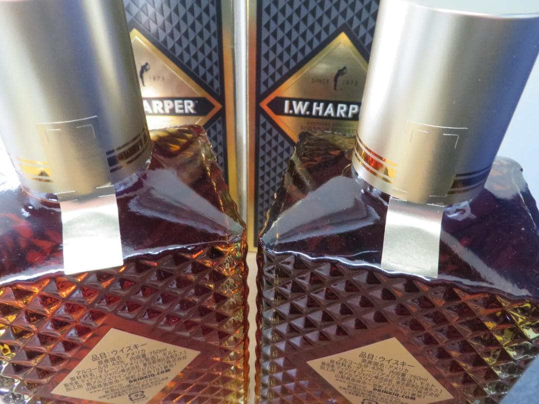 I.W. HARPER 12年 バーボンウイスキー2本セット箱入り未開栓