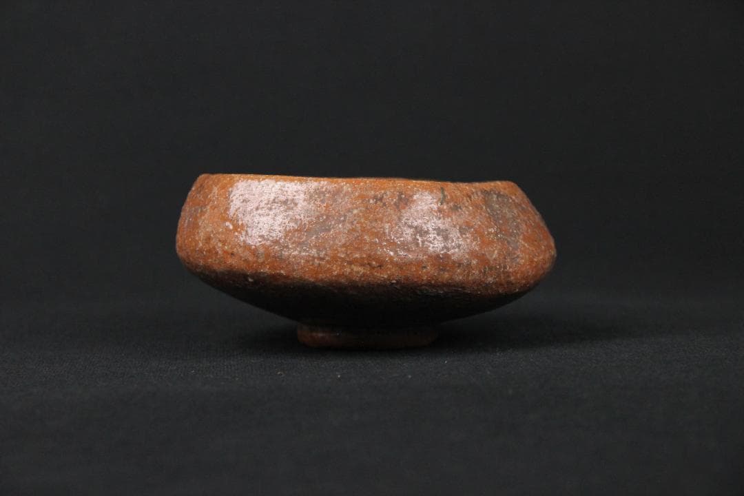 楽焼　焼締茶碗　花押款　時代物　抹茶碗　茶道具 仕覆付 EN5-20