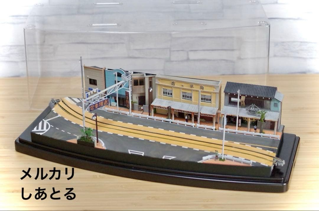 江ノ電 扇屋前S字カーブ 鉄道ジオラマ展示台 Nゲージ 鉄コレ 鉄道模型