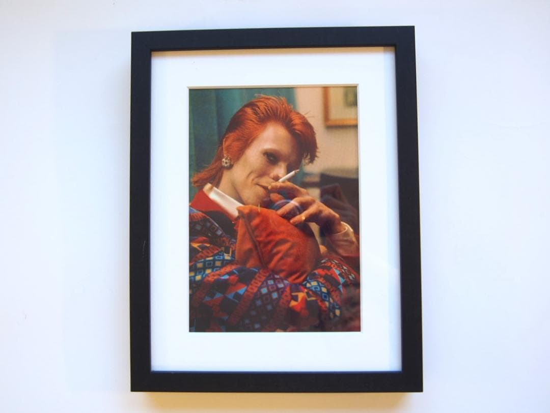 特注額装込★デビッドボウイ★ミックロック展写真作品特殊高級印刷プリントA4非売品