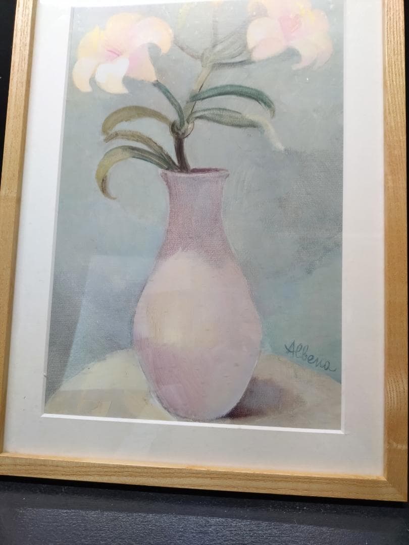 Y【保管品】アルベナの絵画　アルベナフリストバ　レプリカ　アートパネル　額付き