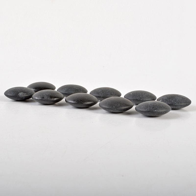 囲碁　碁石　本蛤碁石　那智黒碁石　碁笥　一套　30号8㎜　時代箱　MR7235B