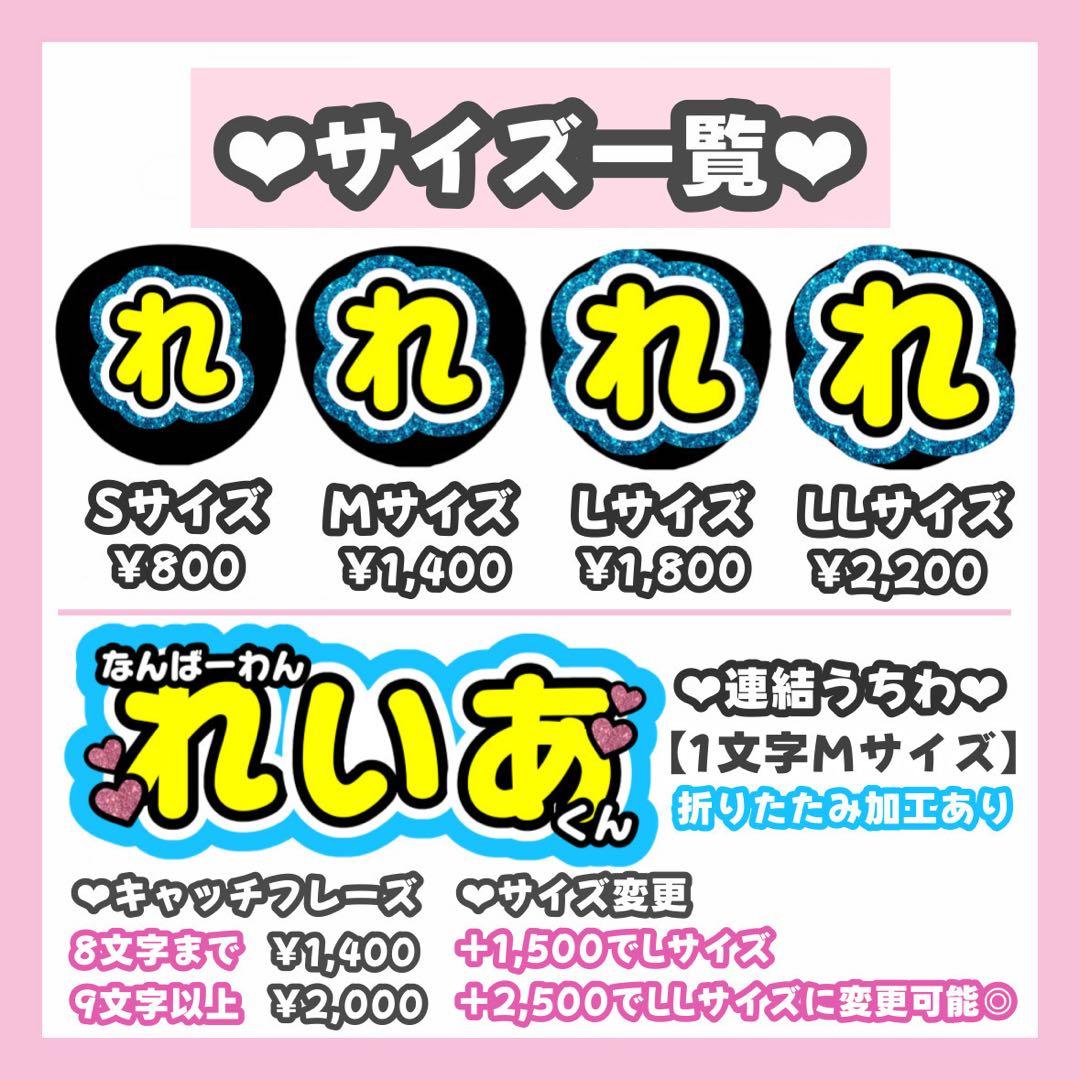 さあちゃんページ うちわ文字 オーダー うちわ屋さん 連結うちわ文字パネル